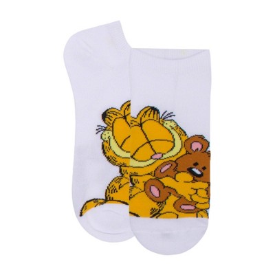 Girls' Garfield 6pk Socks - Purple XS/S