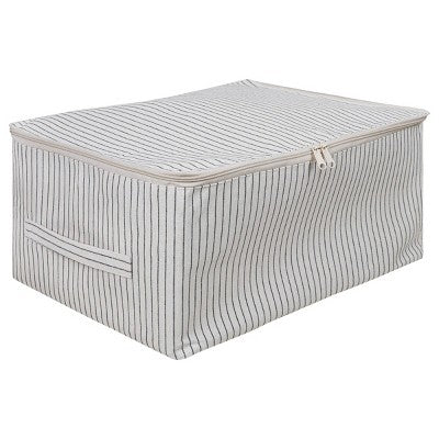 Canvas Under The Bed Storage Pinstriped - Bullseye's Playground