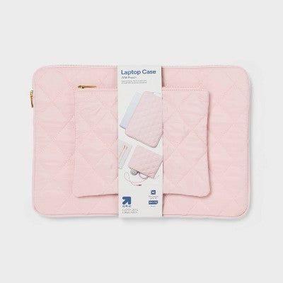 Laptop Case and Small Pouch Pink - up&up