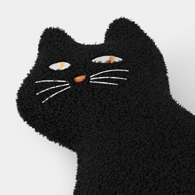 Black Cat Shaped Throw Pillow- Hyde and EEK! Boutique