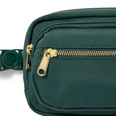 Dog Walker Belt Bag/Crossbody Bag - Green - The Cuddle Collab