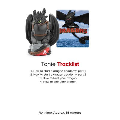 tonies How to Train Your Dragon: Toothless Tonie Figurine *ADD 3 TO YOUR CART & 1 IS FREE!*