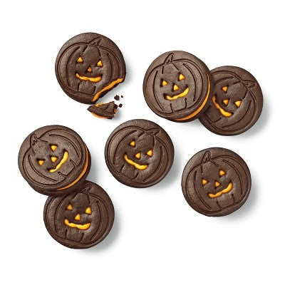 Halloween Chocolate Sandwich Cookies with Orange Creme - 10.5oz - Favorite Day