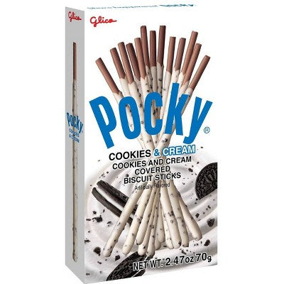 Glico Pocky Cookies & Cream Covered Biscuit Sticks 2.47oz