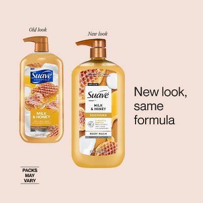 Suave Essentials Gentle Body Wash Milk & Honey - 30 fl oz
