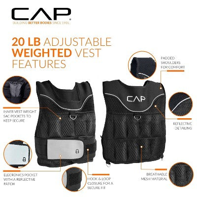 CAP Adjustable Vest Body Weight - 20lbs (LOCAL PICKUP ONLY)