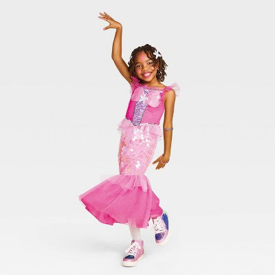 Kids' Pink Mermaid Costume Accessory Set - Hyde and EEK! Boutique S (LOCAL PICKUP ONLY)