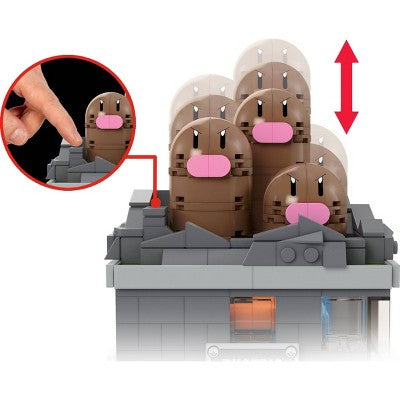 MEGA Pokemon Mini Motion Dugtrio Building Toy Kit - 343pc