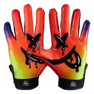 Cutters Game Day Receiver Gloves Youth - Drip Face S/M