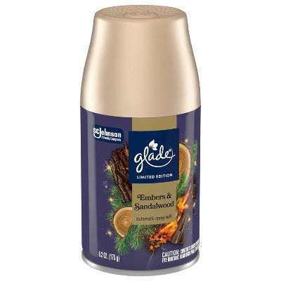 Glade Automatic Air Freshener Room Spray Fall Scent Refill - Embers & Sandalwood - 6.2 oz