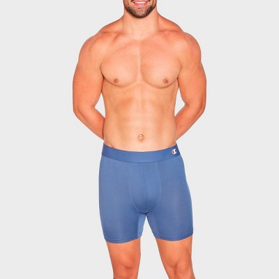 Champion Men's Authentic Originals 3pk Wicking Boxer Briefs - Blue XL