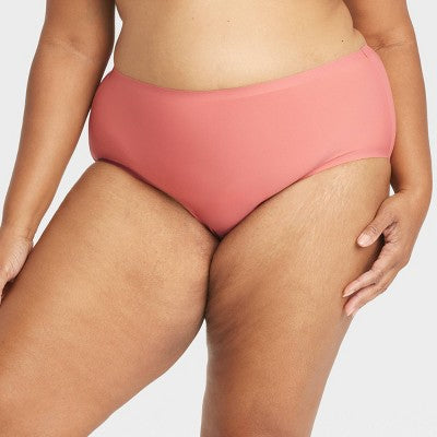 Women's 6pk Bonded Microfiber Hipster Underwear - Auden Assorted Color 3X: Cotton Gusset, Mid Rise