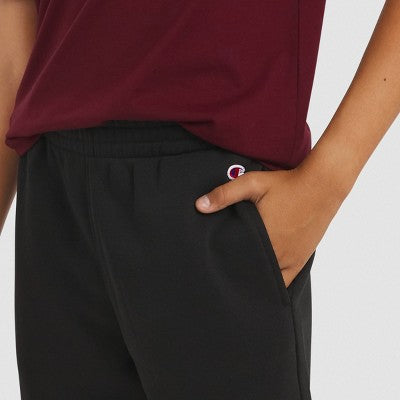 Champion Kids' Signature Fleece Shorts - Black L