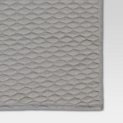 Triple Knit Throw Blanket Heathered Gray - Room Essentials