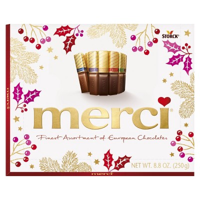 Merci Christmas Assorted European Milk & Dark Chocolates (Packaging May Vary) - 8.8oz