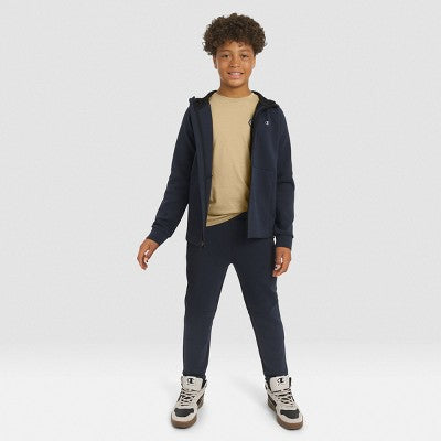 Champion Boys' Double Knit Zip-Up Hoodie - Dark Navy M