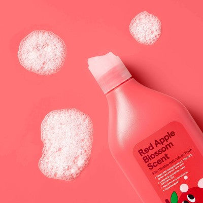 Kids' Bubble Bath + Body Wash - Red Apple Blossom - 20oz - up&up