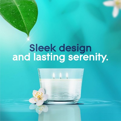 Glade 3 Wick Glass Dewdrop Petals Jar Candle - 6.8oz