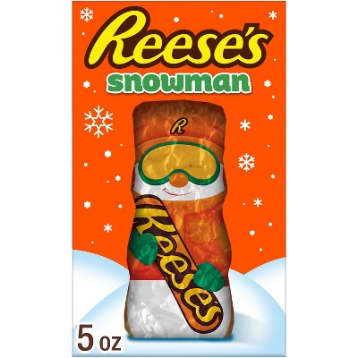 Reese's Milk Chocolate Peanut Butter Snowman Christmas Candy - 5oz