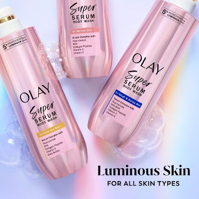 Olay Super Serum Body Wash for Rough and Bumpy Skin - 18.5 fl oz