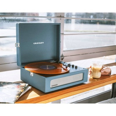 Crosley Voyager Bluetooth Vinyl Record Player - Washed Blue