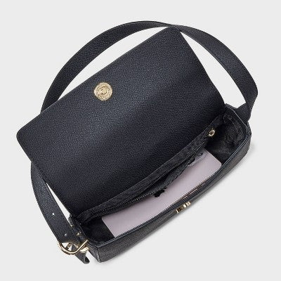 Flap Shoulder Bag - A New Day Black