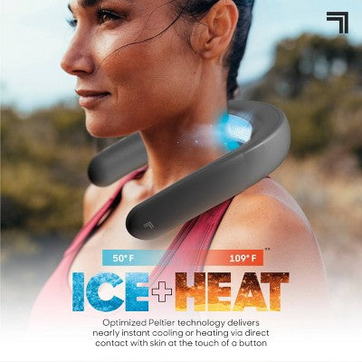 Sharper Image Cordless Cool and Heat Neckwear Device Black