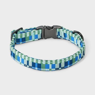 Fashion Geo Check Dog Collar - Boots & Barkley S