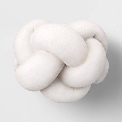 Shaped Knot Pillow Ivory - Room Essentials