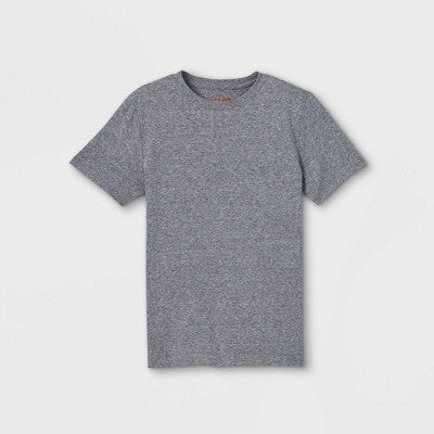 Boys' Short Sleeve Heathered T-Shirt - Cat & Jack Gray S