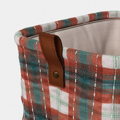 Quilted Stitch Decorative Basket Plaid - Threshold