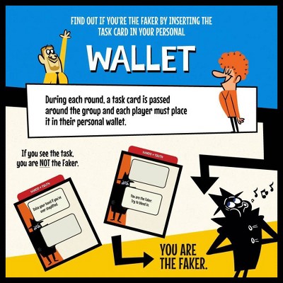 Wilder Games Jackbox: Fakin' It Card Game: Creative Thinking Party Game for 2-6 Players, Includes Cards & Tokens