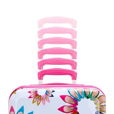 Sarah Jessica Parker Hardside Expandable Carry On Spinner Suitcase - White Shoe Wheel