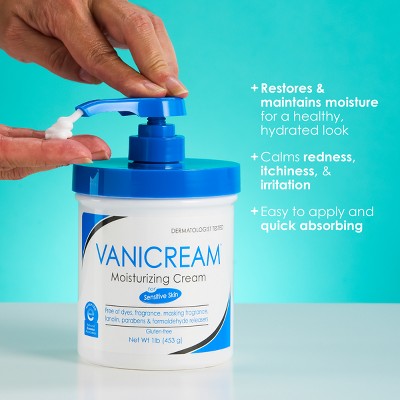Vanicream Moisturizing Cream for Sensitive Skin with Pump - Unscented - 16oz