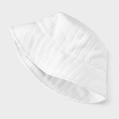 Poly Jacquard Terry Bucket Hat - Shade & Shore Ivory