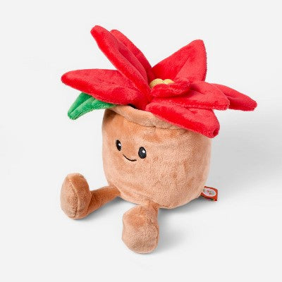 7'' Pointsettia Flower Pot Plush - Gigglescape