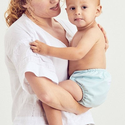 Esembly Cloth Diaper Outer Reusable Diaper Cover & Swim Diaper - Mist - Size 2