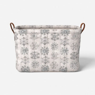 Quilted Stitch Decorative Basket Snowflake - Threshold
