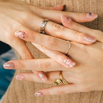 Ohora Gel Nail Gem Line - Coco Tweed - 30ct