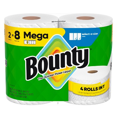 Bounty Select-A-Size Paper Towels - 2 Mega Rolls