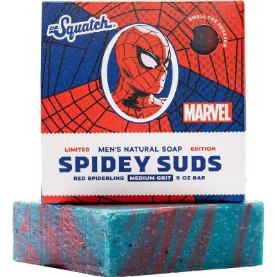 DR. SQUATCH Men's All Natural Bar Soap - Spidey Suds - 5oz