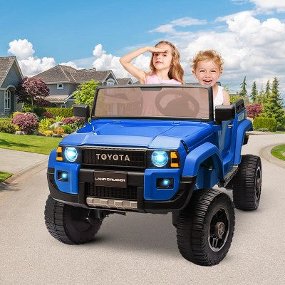 24V 2-Seater Kids Ride-On Truck - Remote Control, Switchable 4WD/2WD, Music & Functional Shovel for Ages 3+ Black (LOCAL PICKUP ONLY)