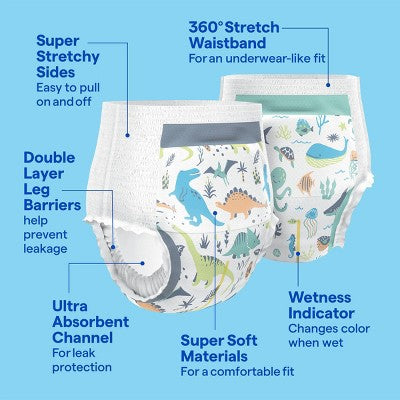 Boys' Disposable Training Pants - 3T-4T - 86ct - up&up