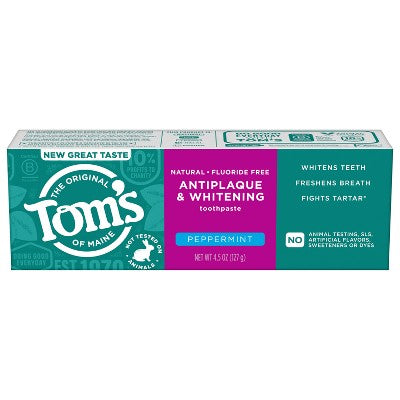 Tom's of Maine Antiplaque and Whitening Toothpaste - 4.5oz