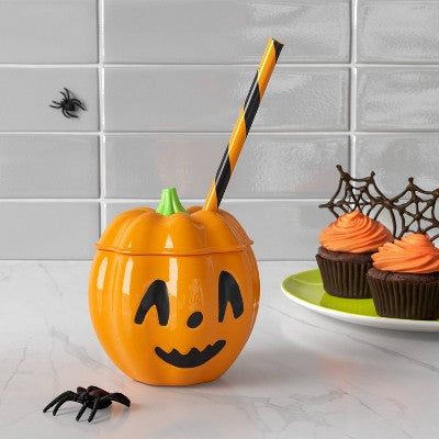 12 fl oz Halloween Figural Pumpkin Tumbler - Hyde and EEK! Boutique