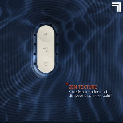 Sharper Image Massager Foot Bath Zen with Splash Guard - Navy