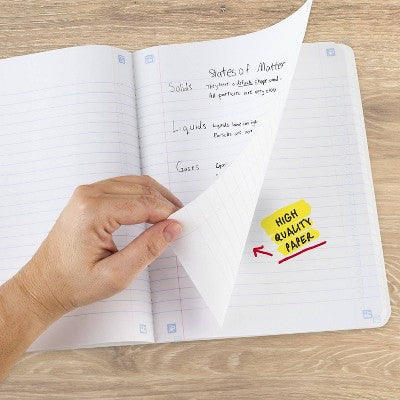 Five Star 7.5"x9.75" Active Wide Ruled Composition Book Red
