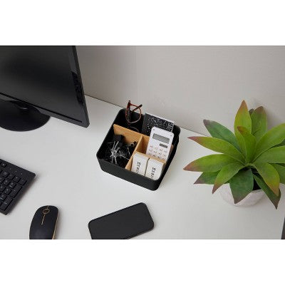 Thinkspace 4 Compartment Storage Black