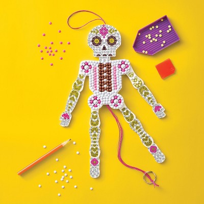 Dia de Muertos Craft Gem Art Calaca Puppet - Mondo Llama