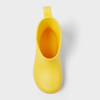 Toddler Eli Rain Boots - Cat & Jack Yellow 11T:Waterproof Pull-On